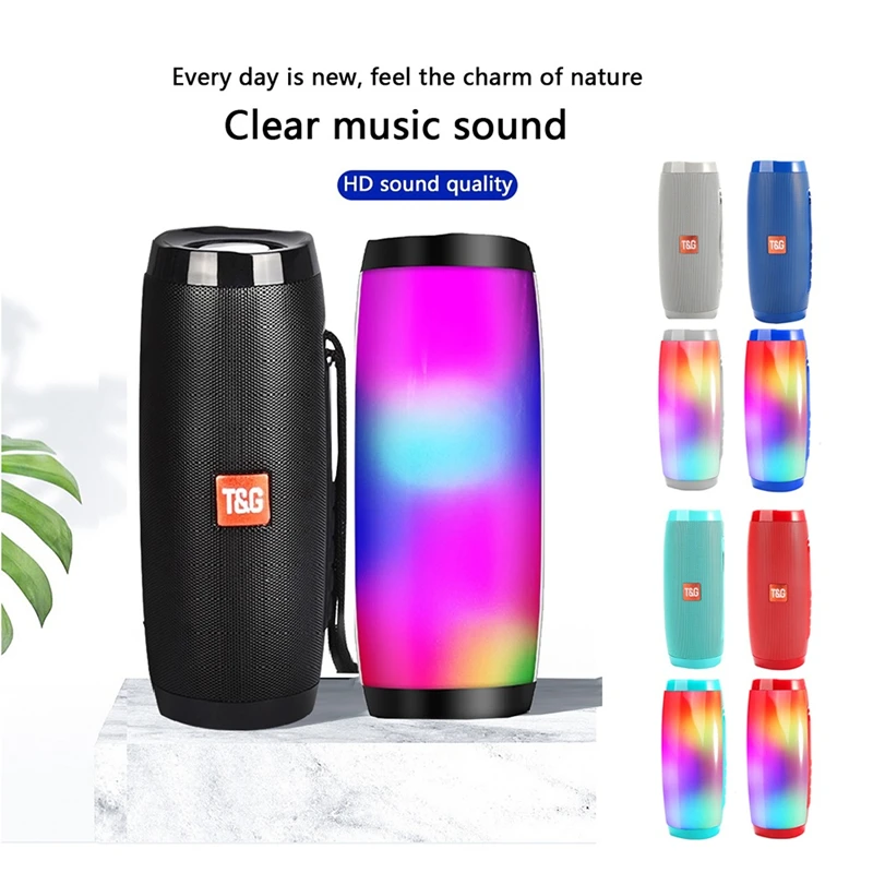 Portable Wireless Bluetooth Speakers TG157 Soundbar Stereo Subwoofer Outdoor Sports IPX6 Waterproof Support TF Card FM Radio AUX |