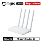 Оригинальный Wi-Fi роутер Xiaomi 4C, 64 ОЗУ, 2,4 ГГц, 300 Мбитс, Интеллектуальный роутер с управлением через приложение, 4 антенны, стабильный Wi-Fi ретранслятор для дома