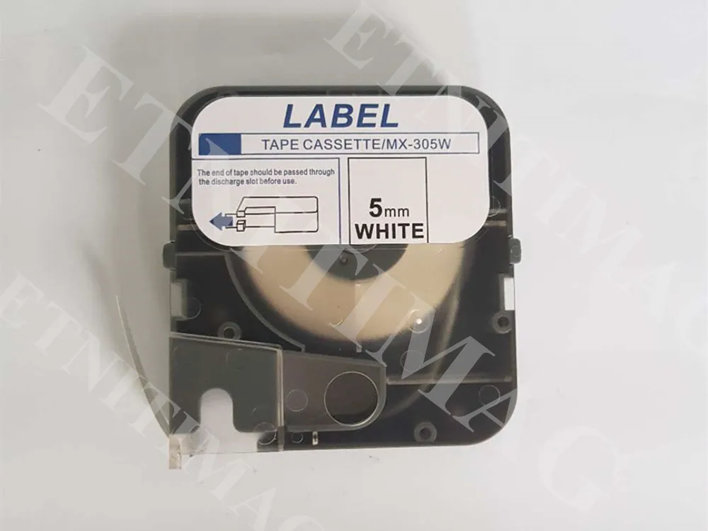 Factory Wholesale Cassette tape label lm-wx305w 5mm white for max letatwin Cable I.D.Printer lm-380e lm-390a/pc lm-400a | Компьютеры и