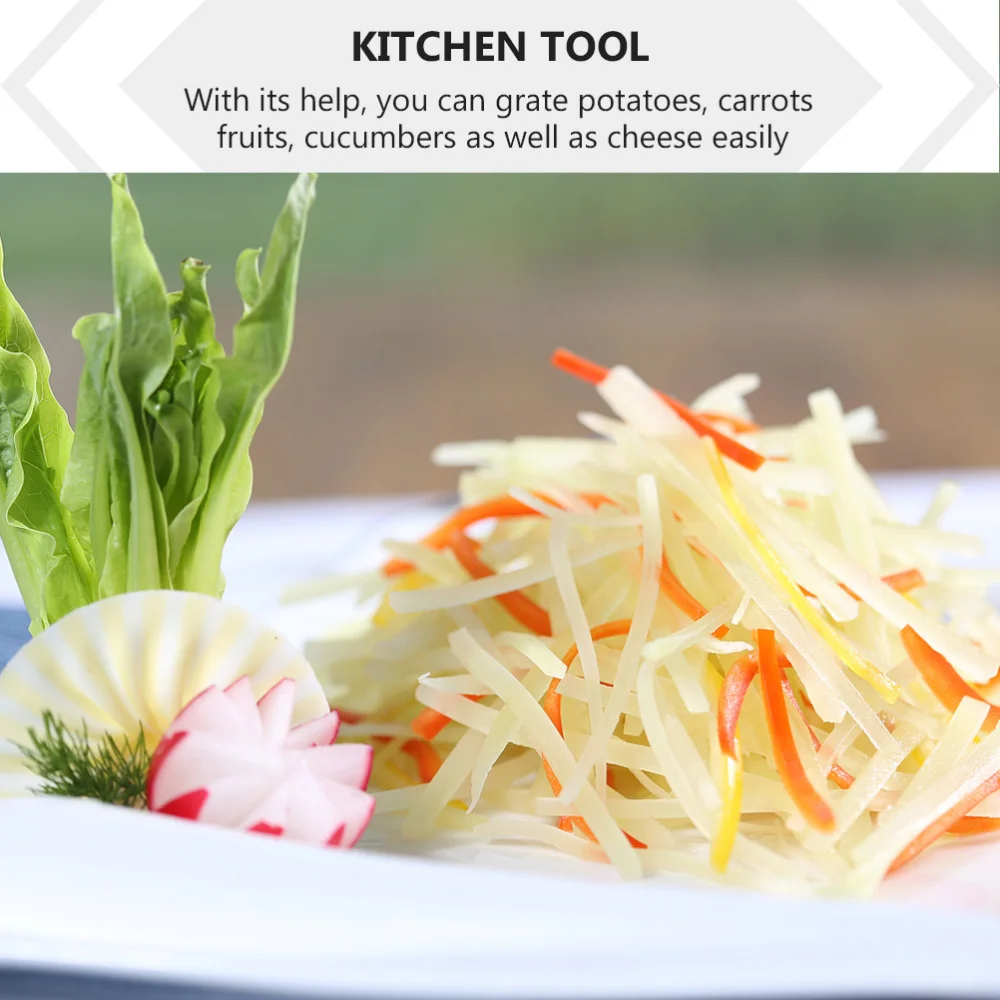 

1Pc Sliced Stainless Steel Grater Kitchen Grater Potato Grater for Food (Silver)