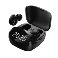 clock tws 5 0 bluetooth earphone wireless headphones hd in ear deep bass earbuds true wireless stereo headset sport earphones