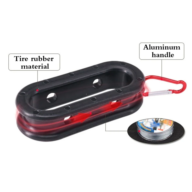 

Outdoor Cable Puller Fishing Wire Winding Handle Holder Knot Tying Tools Fishing Line Winder New Arrival