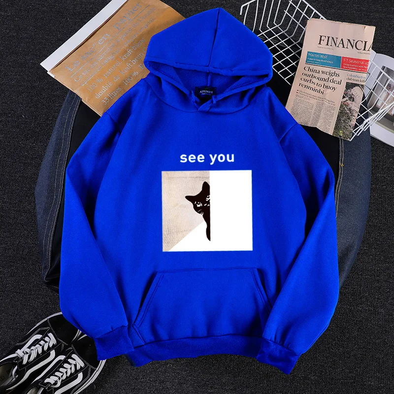 

Winter Cotton Sweatshirt Hoodies Tops Harajuku Thicken Chic Female Thicken Oversized Fashion Women Kawaii Blouses