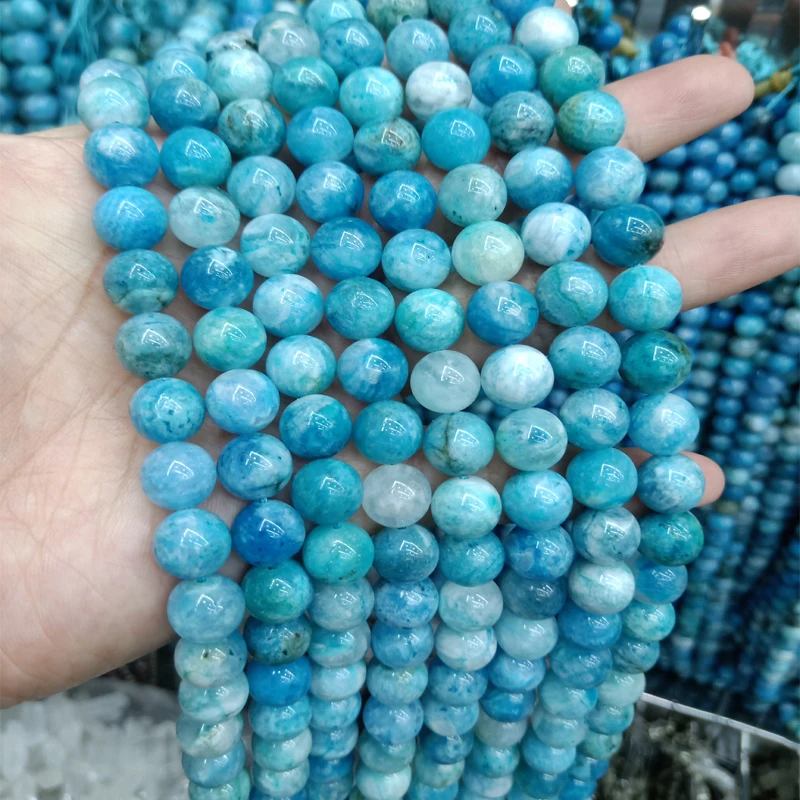 

Round Natural Hemimorphite Stone Beads 4/6/8/10/12/14mm Loose Gem Stone Bead For Jewelry Making DIY Healing Energy Bracelet 15''