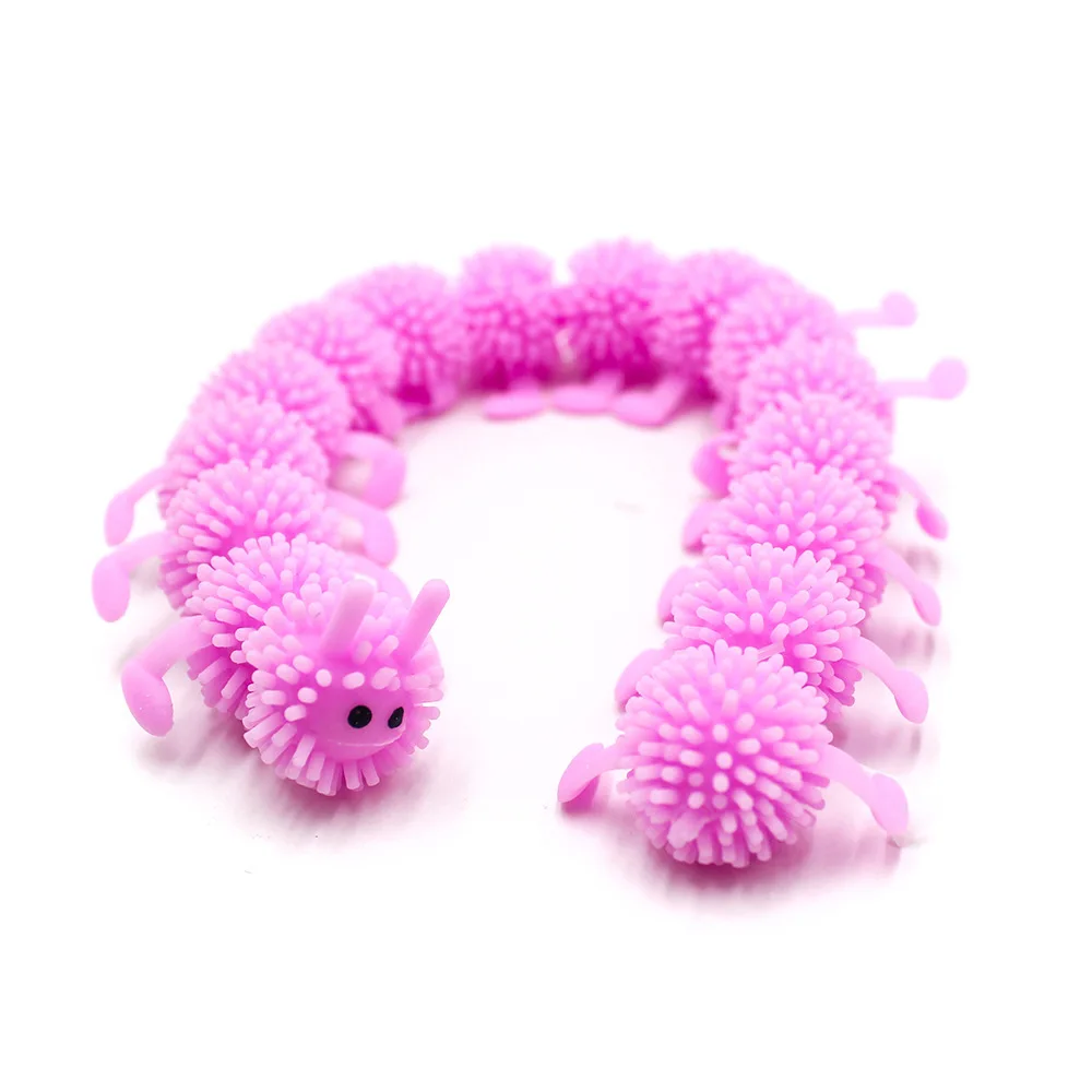 

1pc 16 Knots Adorable Long Caterpillar Fidget Toys Colorful Relieves Stress Toys Anti-stress Push Fidget Reliver Random Color