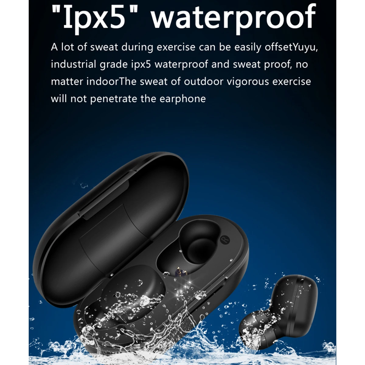 TWS BT Wireless Earphones Touch Control Stereo HIFI Mini Earbuds Waterproof Noise Reduction Earphone​ With Charging Box | Электроника