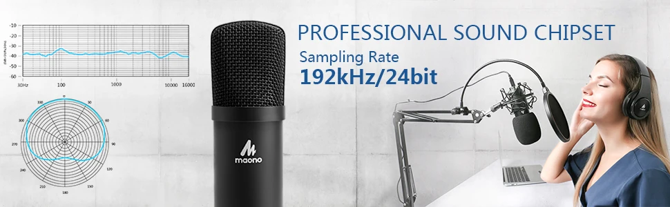 MAONO AU-A04 USB микрофон комплект 192 кГц/24 бит Профессиональный Подкаст конденсаторный микрофон для ПК караоке Youtube Studio Запись микрофона