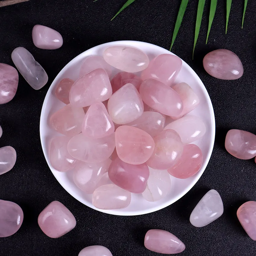 

3PCS 3-5cm Natural Crystal Rose Quartz Gravel Stone Tumbled Healing Reiki Crystal Stones Specimen Stone For Aquarium