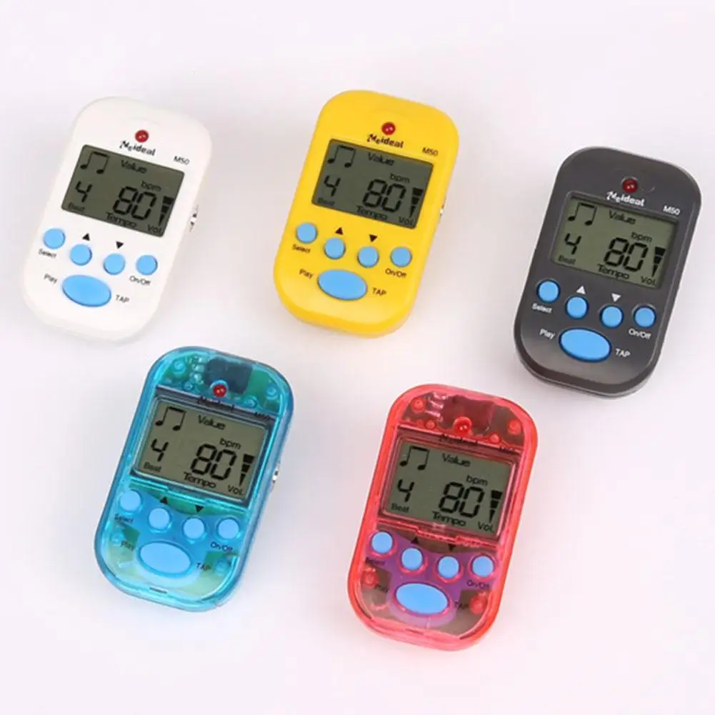Цифровой метроном клипса Мини Портативный электронный для скрипки гитарной