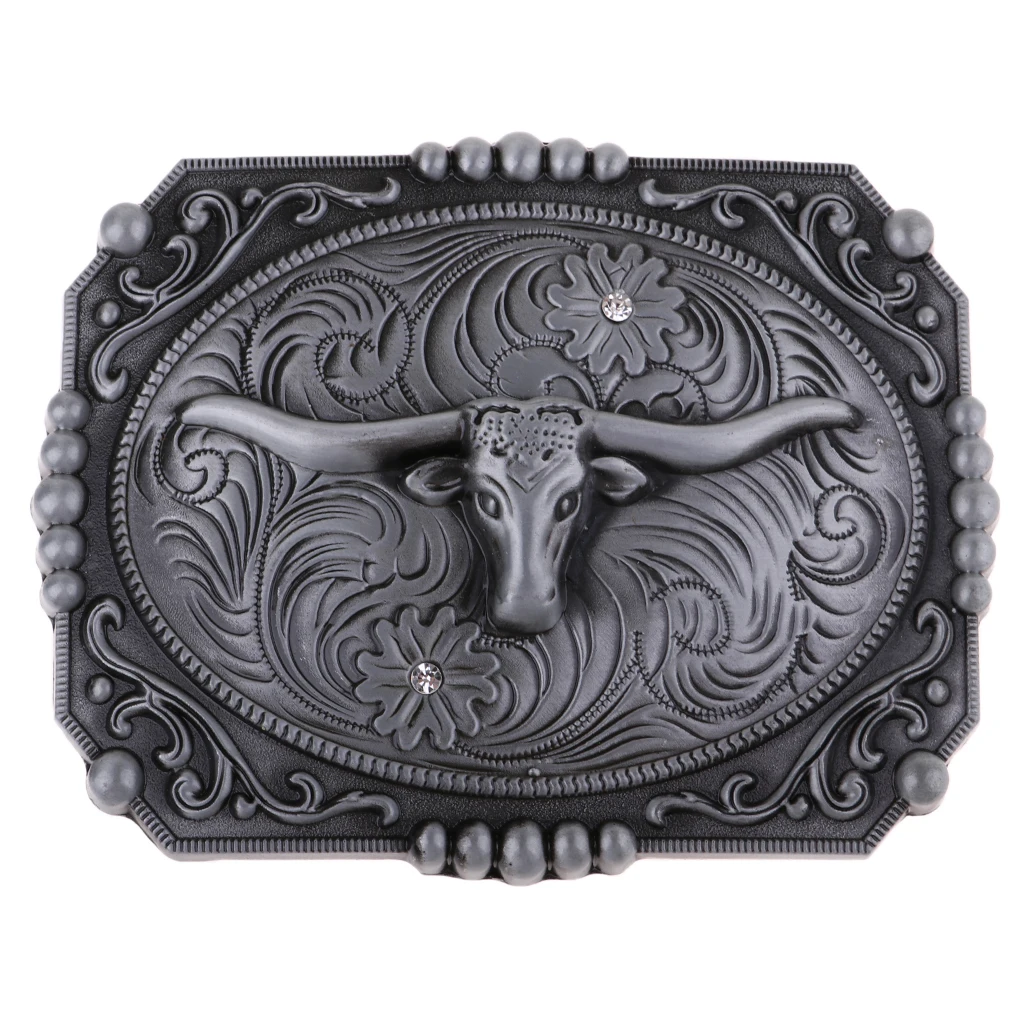 Классический винтажный пояс ковбоя из цинкового сплава с длинной рожкой Техаса| |