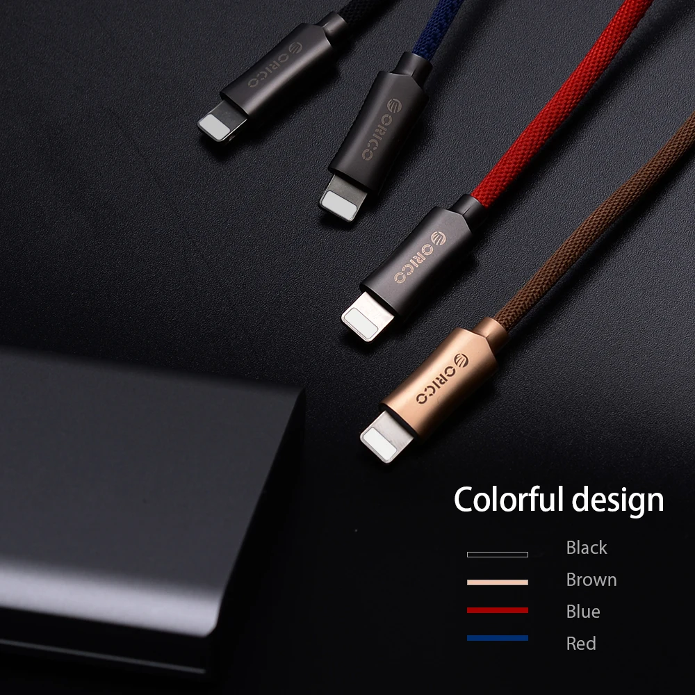 ORICO LTU Lightning USB кабель для iPhone кабель 2.4A Быстрая зарядка кабель type-c линия передачи данных для iPhone 6 huawei samsung Xiaomi