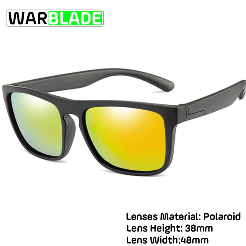 Модные поляризованные детские солнцезащитные очки WarBlade для мальчиков и девочек