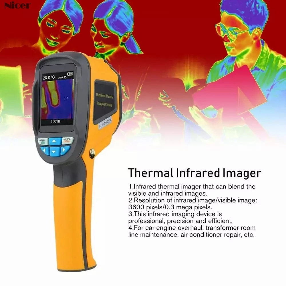 

HT-02D Handheld IR Thermal Camera Digital Display 1024P High Accuracy Infrared Image Resolution Thermal Imager