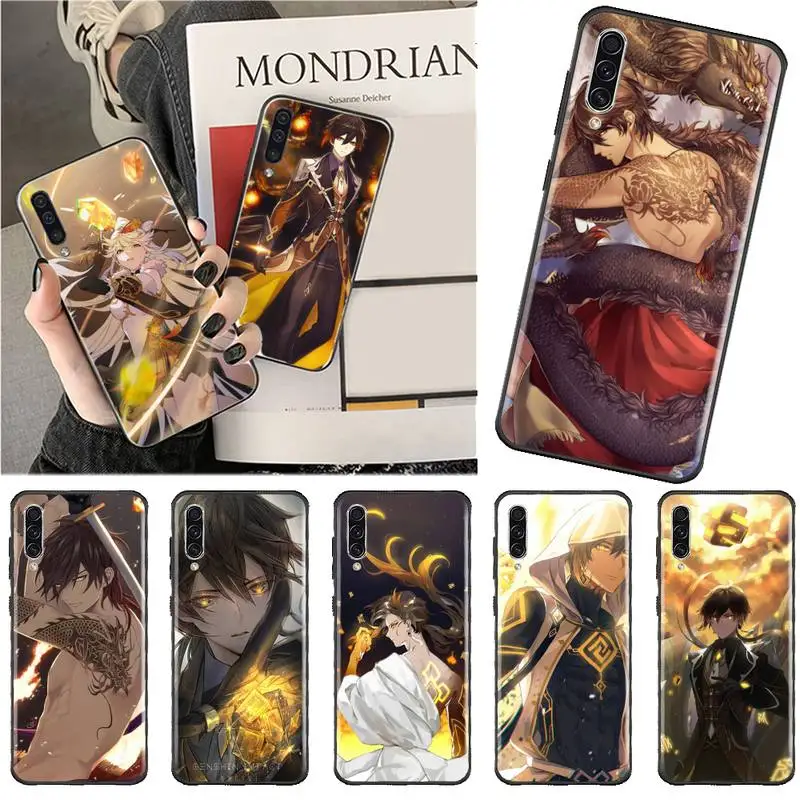 

Genshin impact zhongli Phone Case For Samsung A40 A50 A51 A71 A20E A20S S8 S9 S10 S20 Plus note 20 ultra 4G 5G