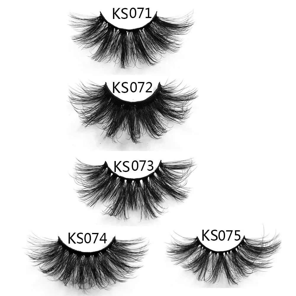 5/7 пар 25 мм Искусственные норковые накладные ресницы толстые длинные Wispies
