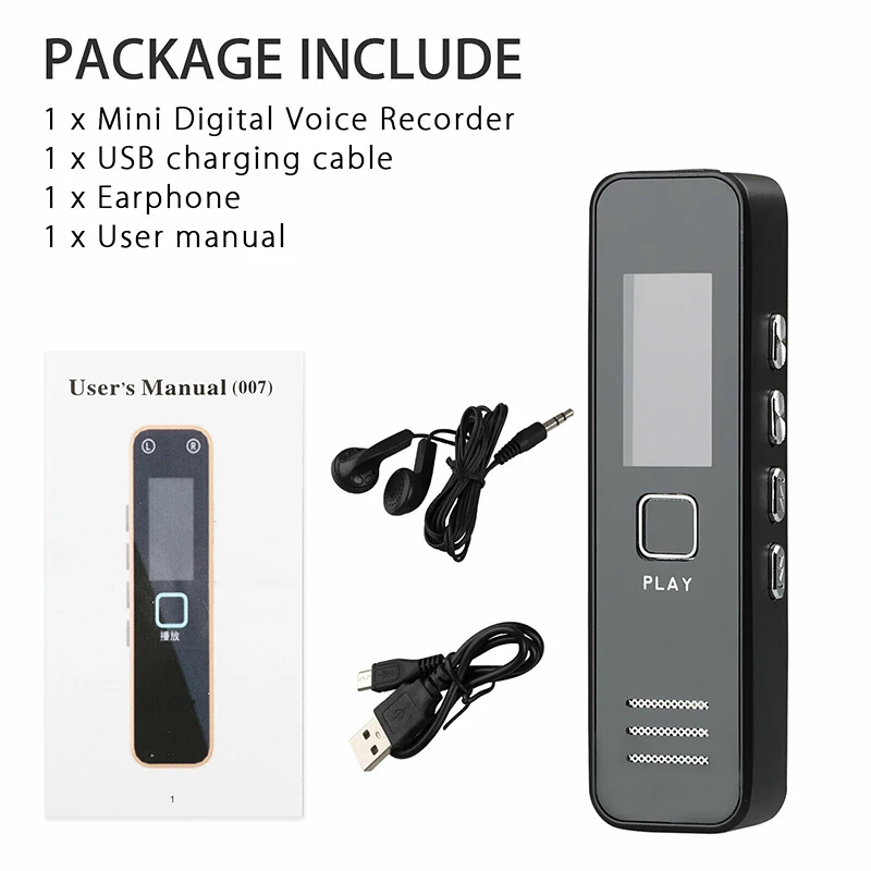 Цифровой мини диктофон активированный ручной аудио запись Ручка DQ Drop|Цифровые