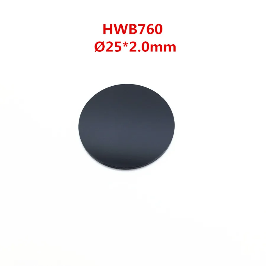 HWB760 25*2,0 мм 760nm ИК инфракрасный фильтр пропуска черное стекло Видимый светильник Cut