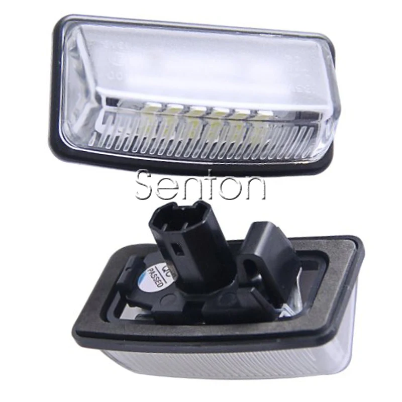 1Pair Car LED number License Plate Light 12V SMD lamp Styling For Toyota Crown S180 Corolla Vios Previa accessories | Автомобили и
