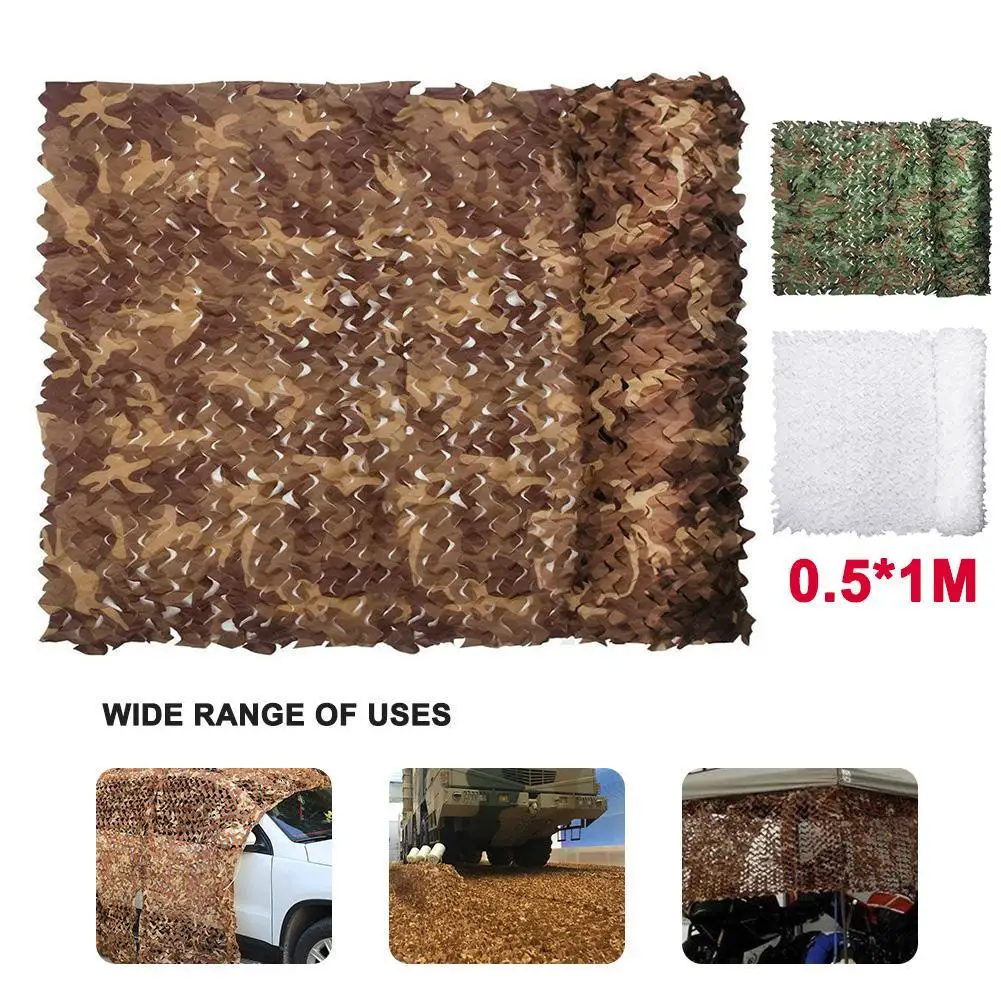 

0.5x1m Hunting Military Camouflage Nets Woodland Army training Camo netting Car Covers Tent Shade Camping Sun Shelter