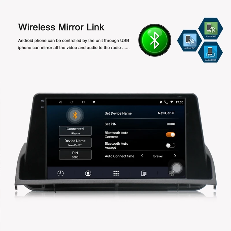 1 + 16G Android 8 автомобильный Радио мультимедийный плеер для Mazda 6 2004-2016 навигация GPS 2 Din
