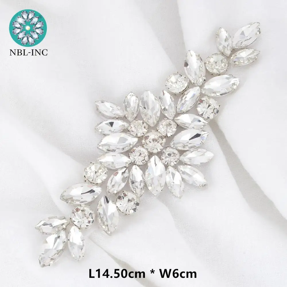 (1 шт.) Свадебные Свадьбы на ремешке По сниженным ценам с серебряными Кристаллы