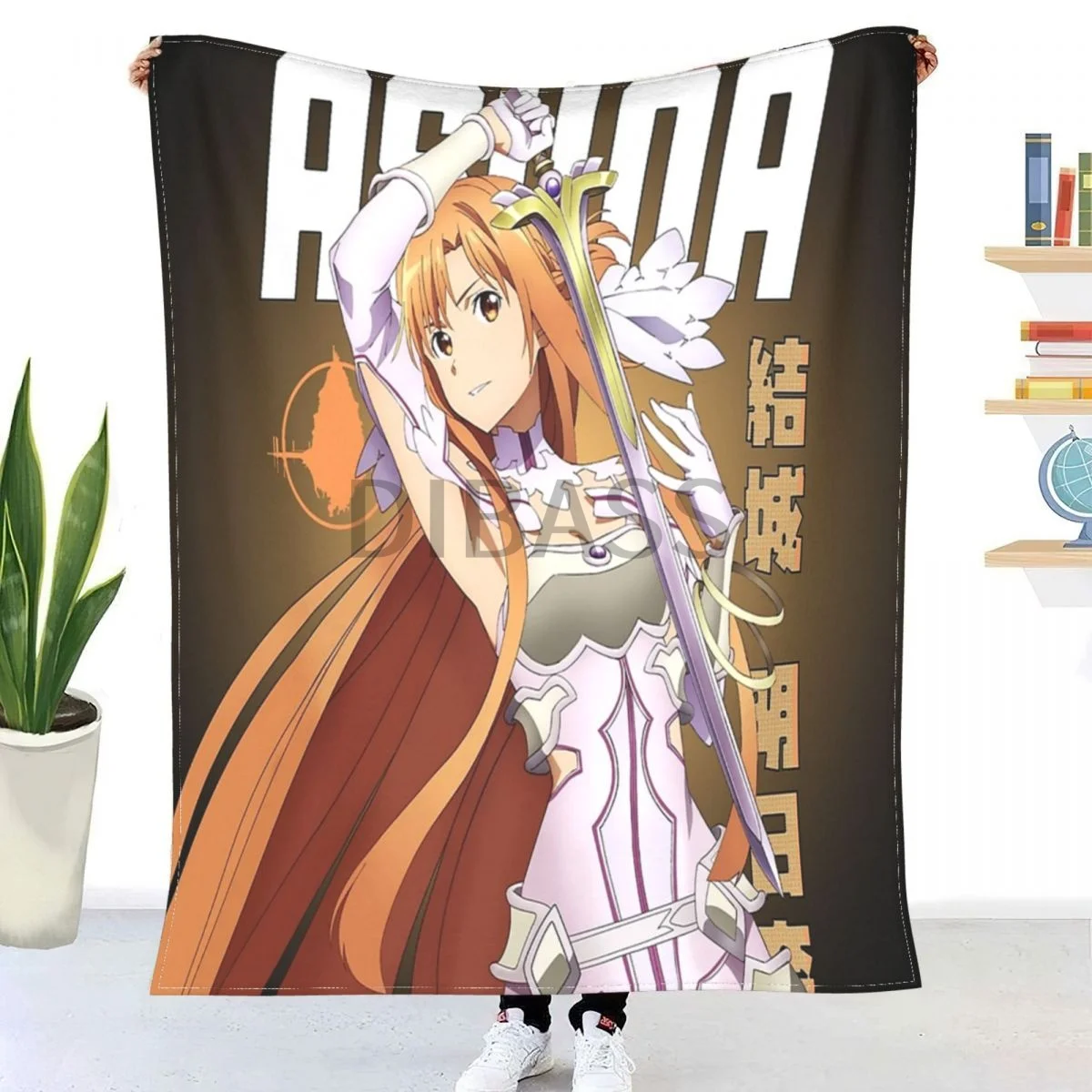 

Sword Art Online - Asuna Throw Blanket 3D Printed Flannel Throw Blankets