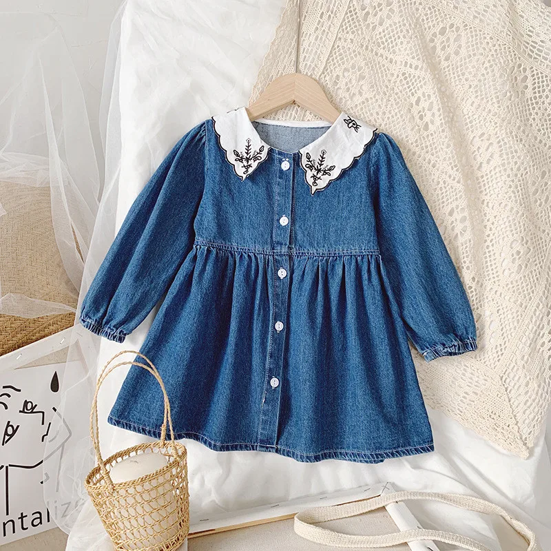 

Girls Dresses Long Sleeve Baby Girls Dresses Kids Cotton Clothing Casual Dresses for 2-6 Years Children