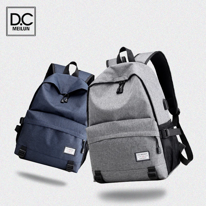 

DC.meilun Men USB Charging Business Waterproof Oxford Cloth Bag for Laptop 13.3 Multifunctional Luxury Rucksack Mochila Hombre