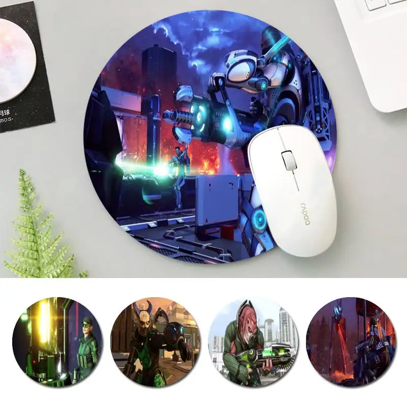 

Girly XCOM office Pad Round Pads Family Laptop Gamer Rubber Mouse Mat MousePad Desk Gaming Mousepad Cup Mat