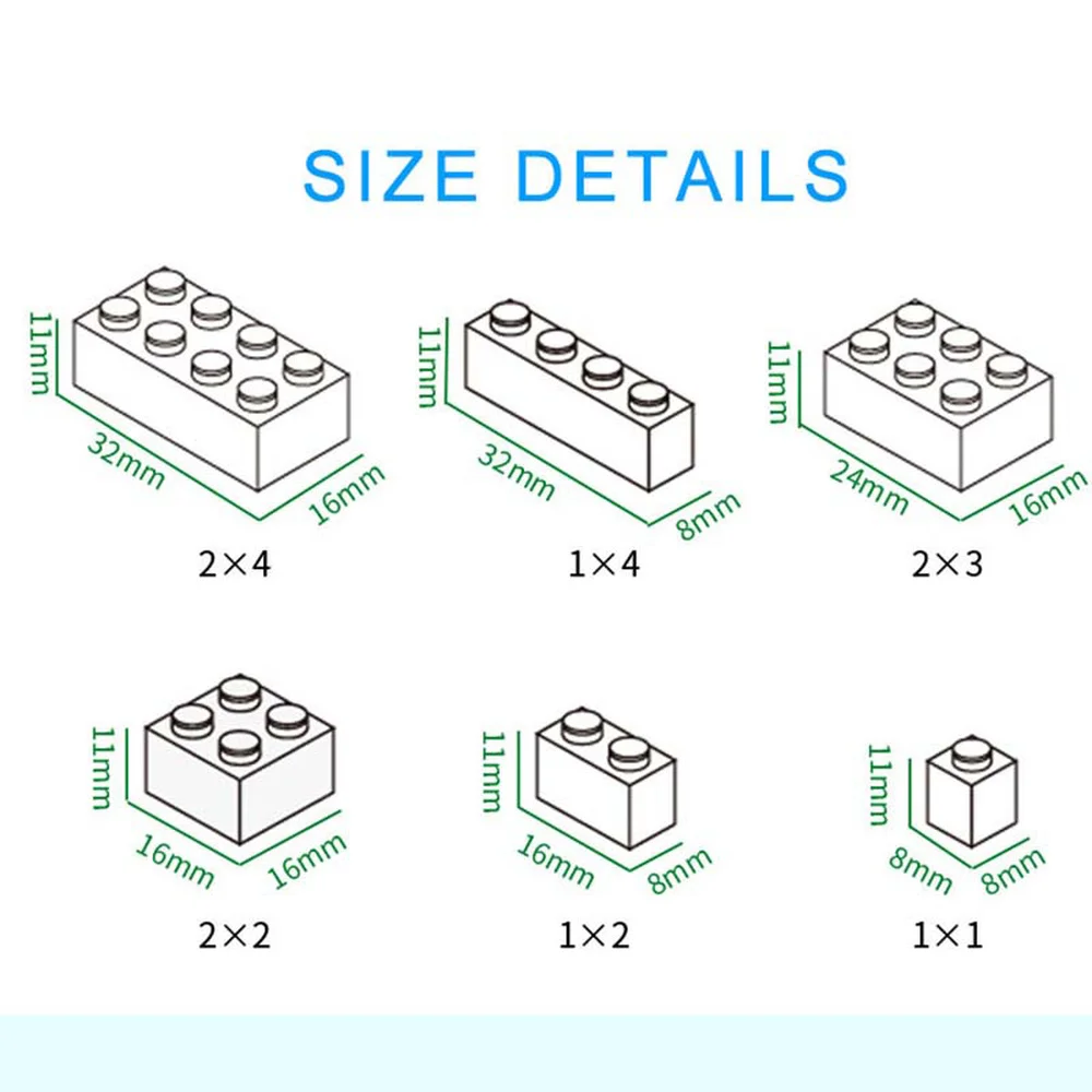 500 2000 шт. Детский конструктор MOC City кубики|Блочные конструкторы| |