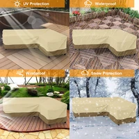 l shaped water proof sofa cover garden table seat chair cover silver coated anti water oxford outdoor dust proof furniture cover