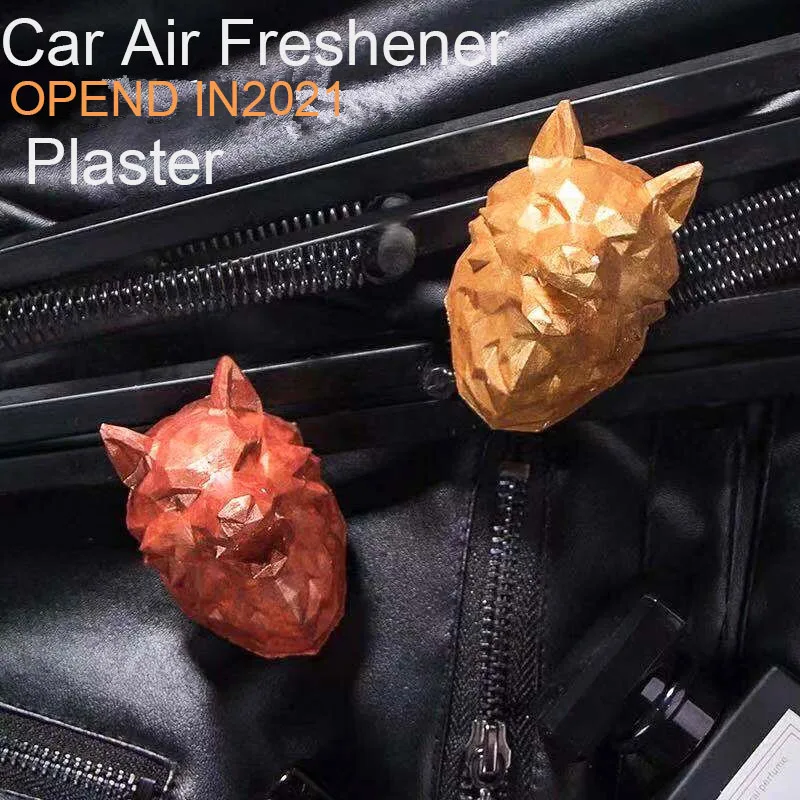 

CDCOTN Plaster Car Air Freshener Wolf Head Fragrance Diffuser Auto Air Conditioner Outlet Perfume Clip Decor Ornament Accessorie