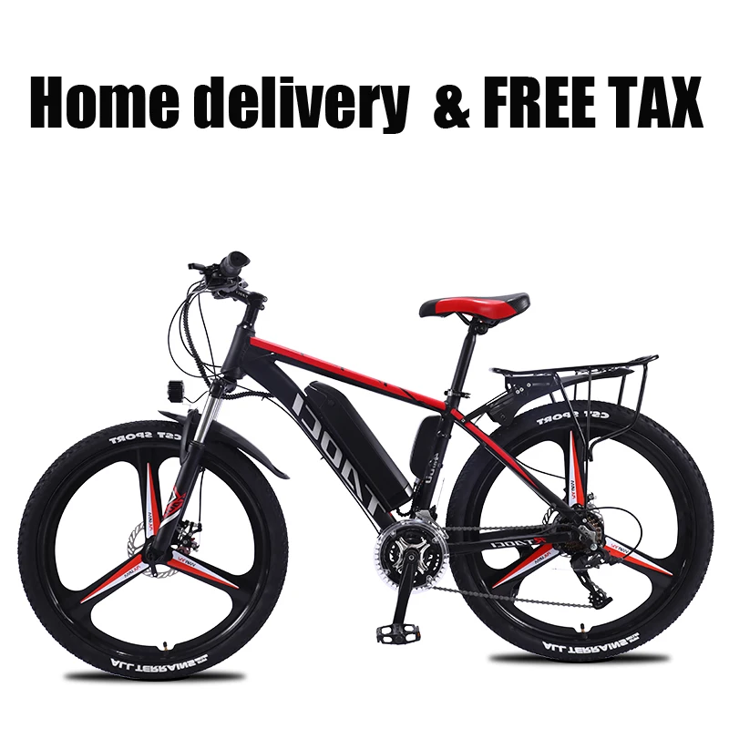 

Электрический горный велосипед, колеса 26 дюймов, литиевая батарея, 27 скоростей, алюминиевый сплав, напрямую с завода