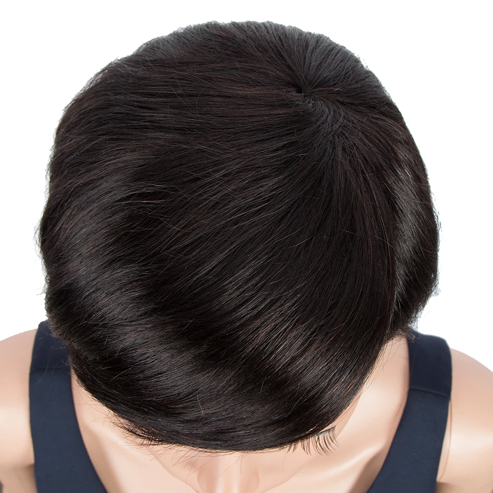 Парик из натуральных волос Trueme короткий парик бразильских прямых 613 блонд для