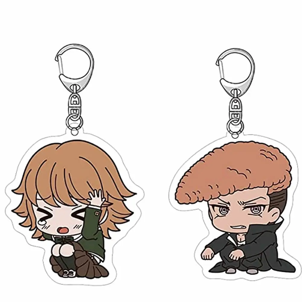 

CosNoble Chihiro Fujisaki Keychain Anime Danganronpa Mondo Owada Pendant for Bags Decoration Accessory