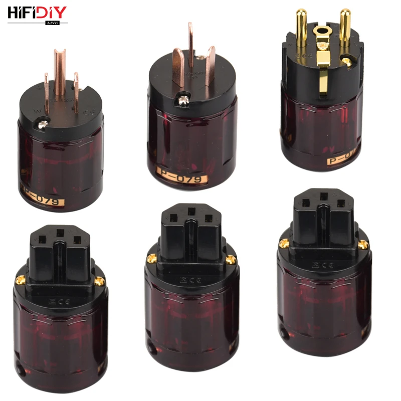 HIFIDIY LIVE EU/US/AU Чистая медь позолоченный разъем питания Хвост Разъем для HIFI аудио