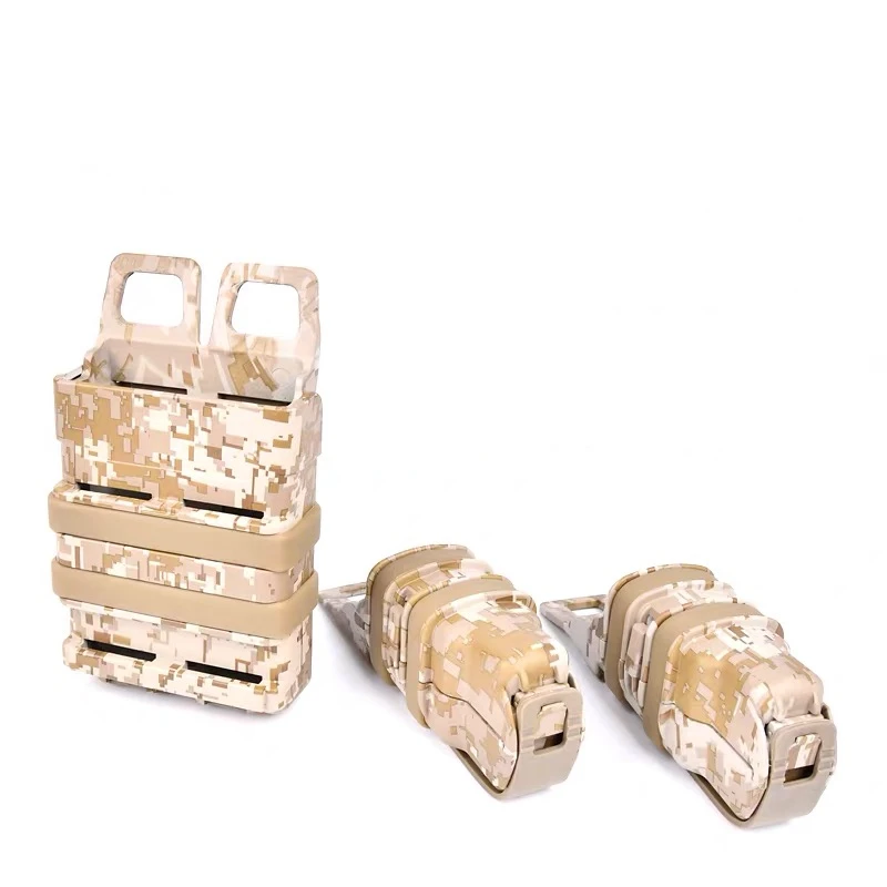 

FMA Camouflage Quick Pull Set Double Single link 5.56 Fixture 7.62 double row MOLLE Plastic rigid Accessory box For M4 MAG
