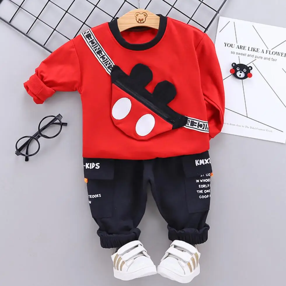 Детский спортивный костюм с длинным рукавом рубашка и штаны | Детская одежда