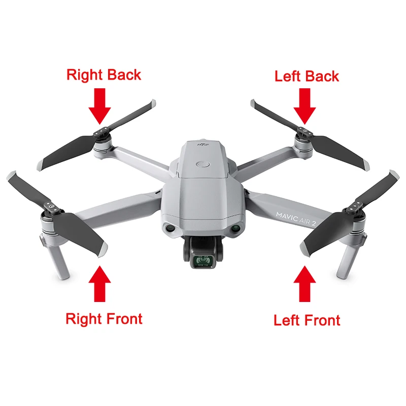 Оригинальный Корпус Корпуса DJI Mavic Air 2 передний рычаг Задний верхний средний