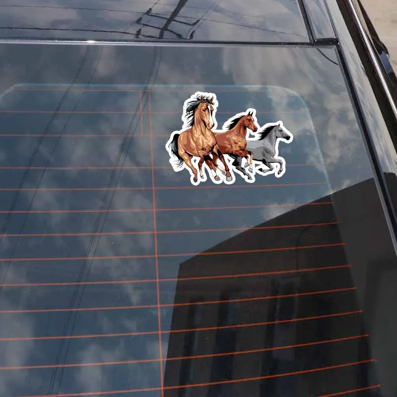 

Aliauto Cartoon Animal Decals Fashion Steed Horse PVC Car Windshield Sticker Waterproof Reflective Decal Graphical PVC,15cm*11cm