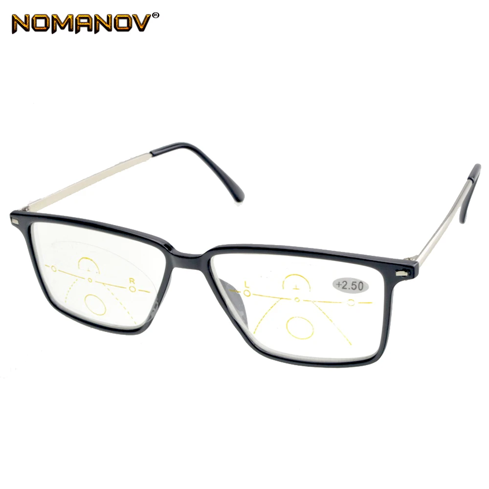 

Gafas De Lectura Lentes De Lectura Progressive Multifocal Reading Glasses Full-rim Frame See Near And Far Top 0 Add +0.75to +4