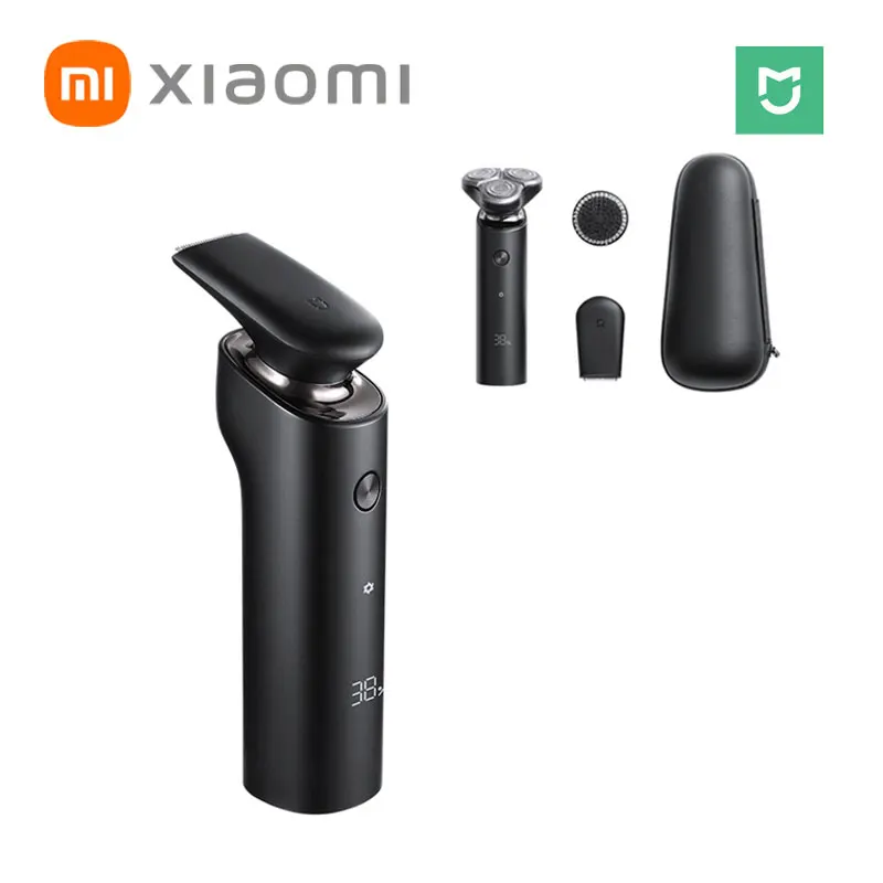 

Новая электробритва Xiaomi Mijia S500C для мужчин, бритва для сухого и влажного бритья бороды, моющийся портативный триммер 3 в 1 для очищения лица и ...
