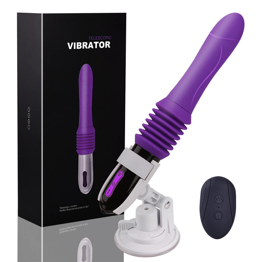 Vendre Godemichet Vibrateur Télescopique Automatique Pour Femme, Jouet Sexuel Avec Ventouse, Point G, Massage, Orgasme, Mains Libres