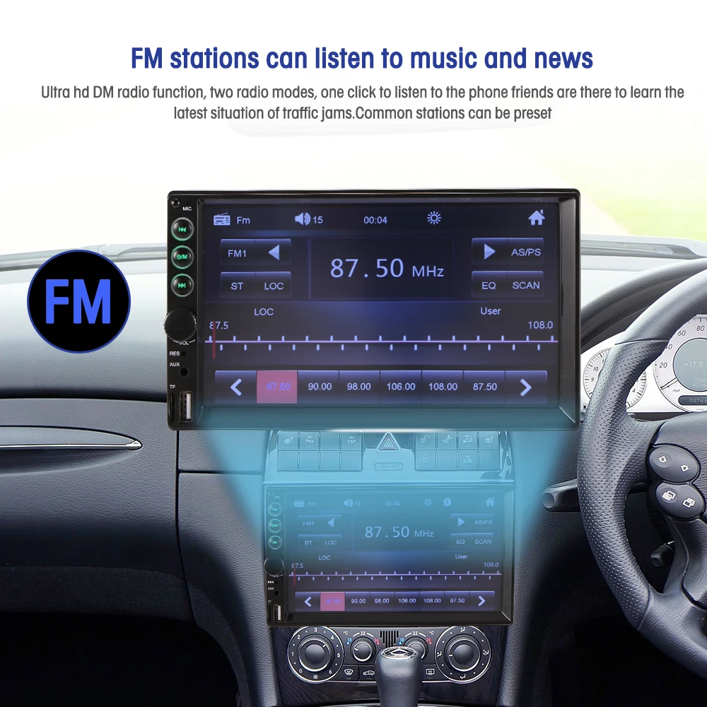 TiOODRE Car Radio Stereo Touch Screen Multimedia Player FM Receiver With Remote Control | Автомобили и мотоциклы