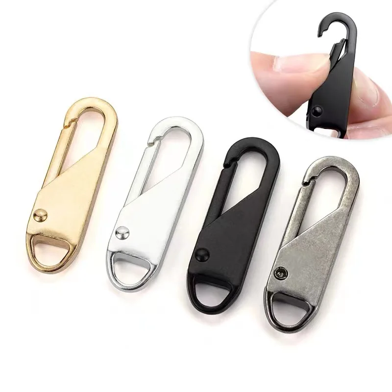 

5pcs Fashion Zipper Slider Puller Instant Zipper Repair Kit Replacement For Broken Buckle Travel Bag Suitcase Zipper head