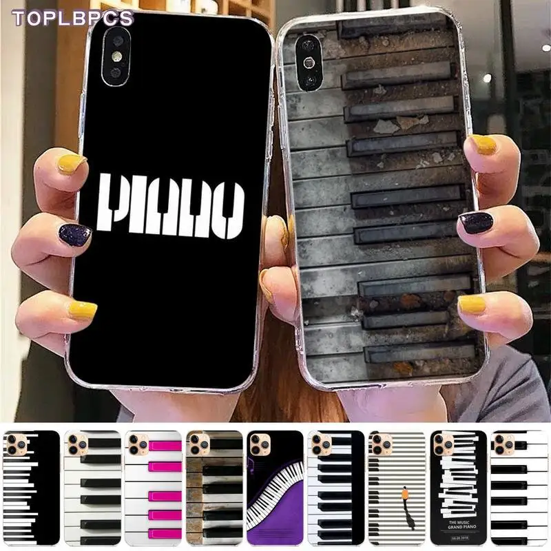 

piano Soft Rubber Phone Cover for iphone 13 8 7 6 6S Plus X 5S SE 2020 XR 11 12 pro XS MAX