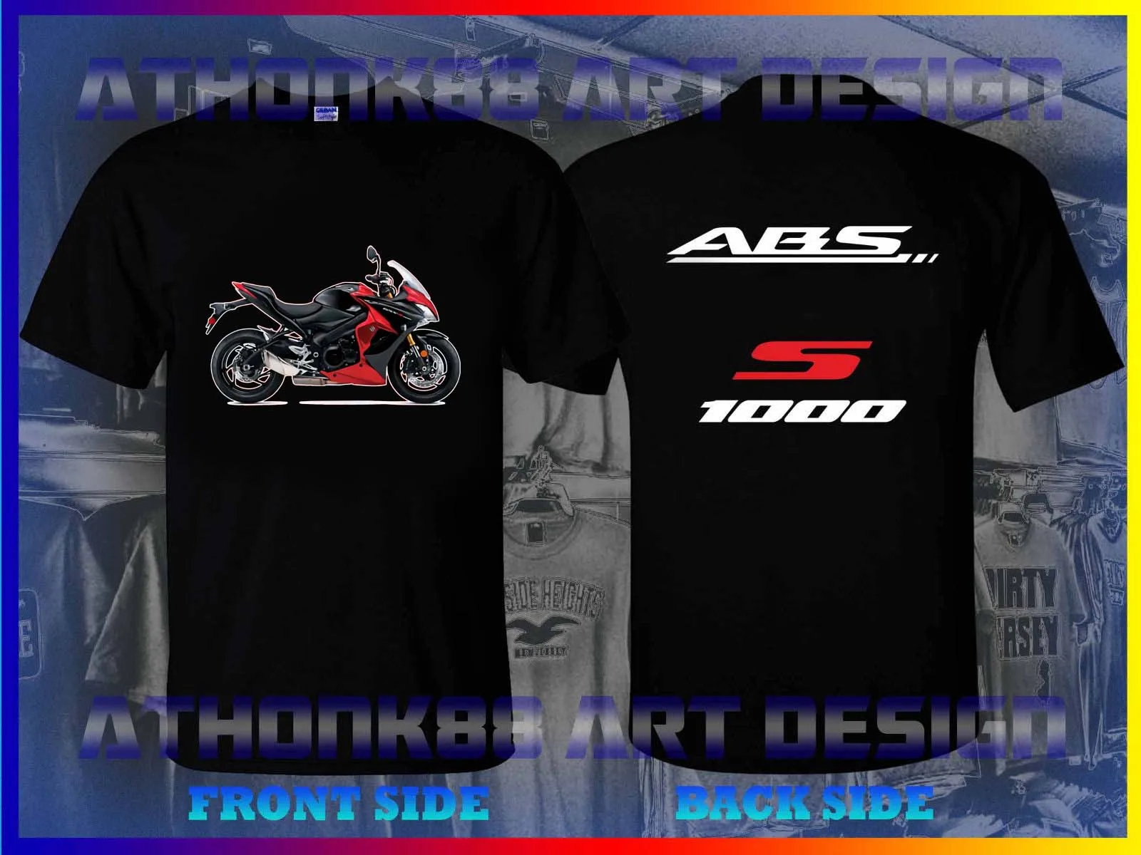 Новинка 2019 Мужская футболка с коротким рукавом японским мотоциклом GSX S1000 S1000F