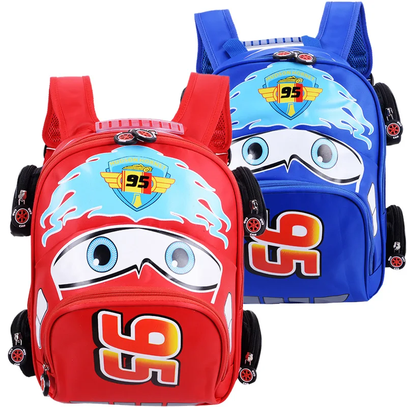 2019 мультяшный автомобильный рюкзак детские школьные сумки Детская сумка для
