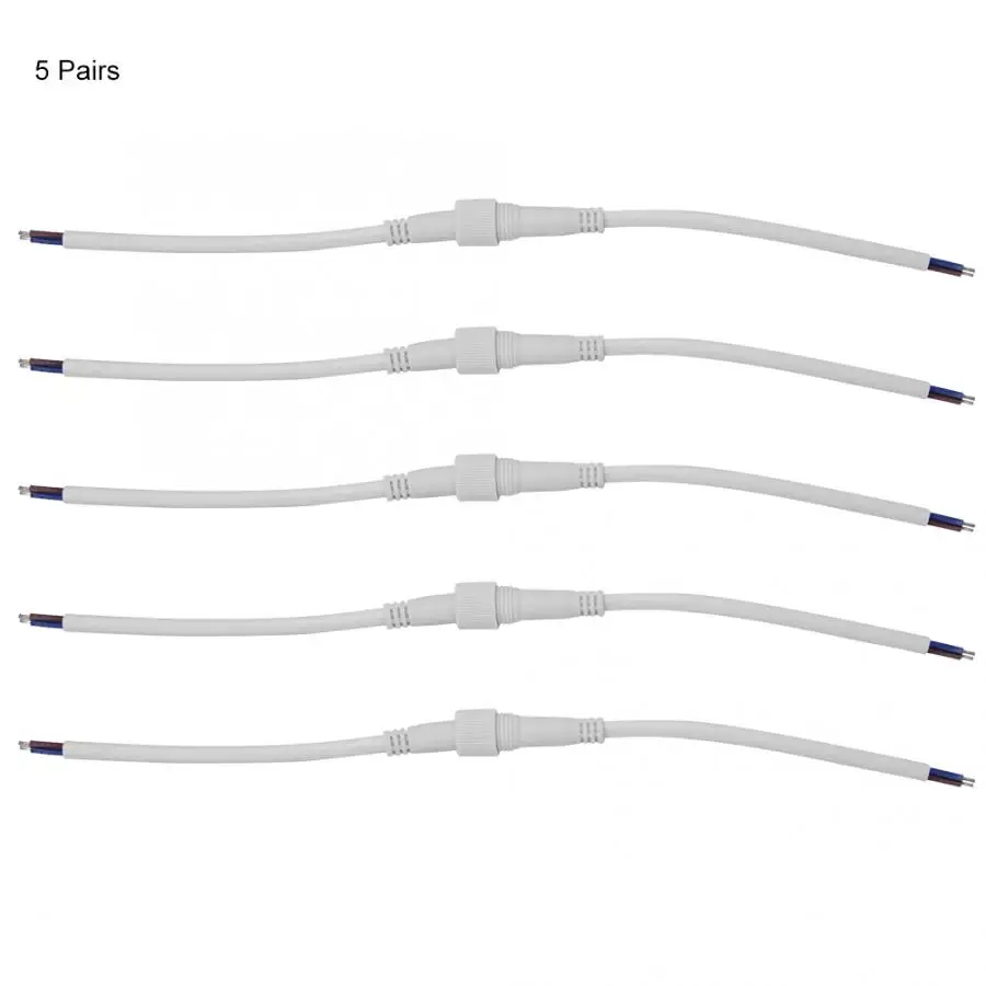5 пар светодиодные водонепроницаемые ленты 22AWG|Соединители| |