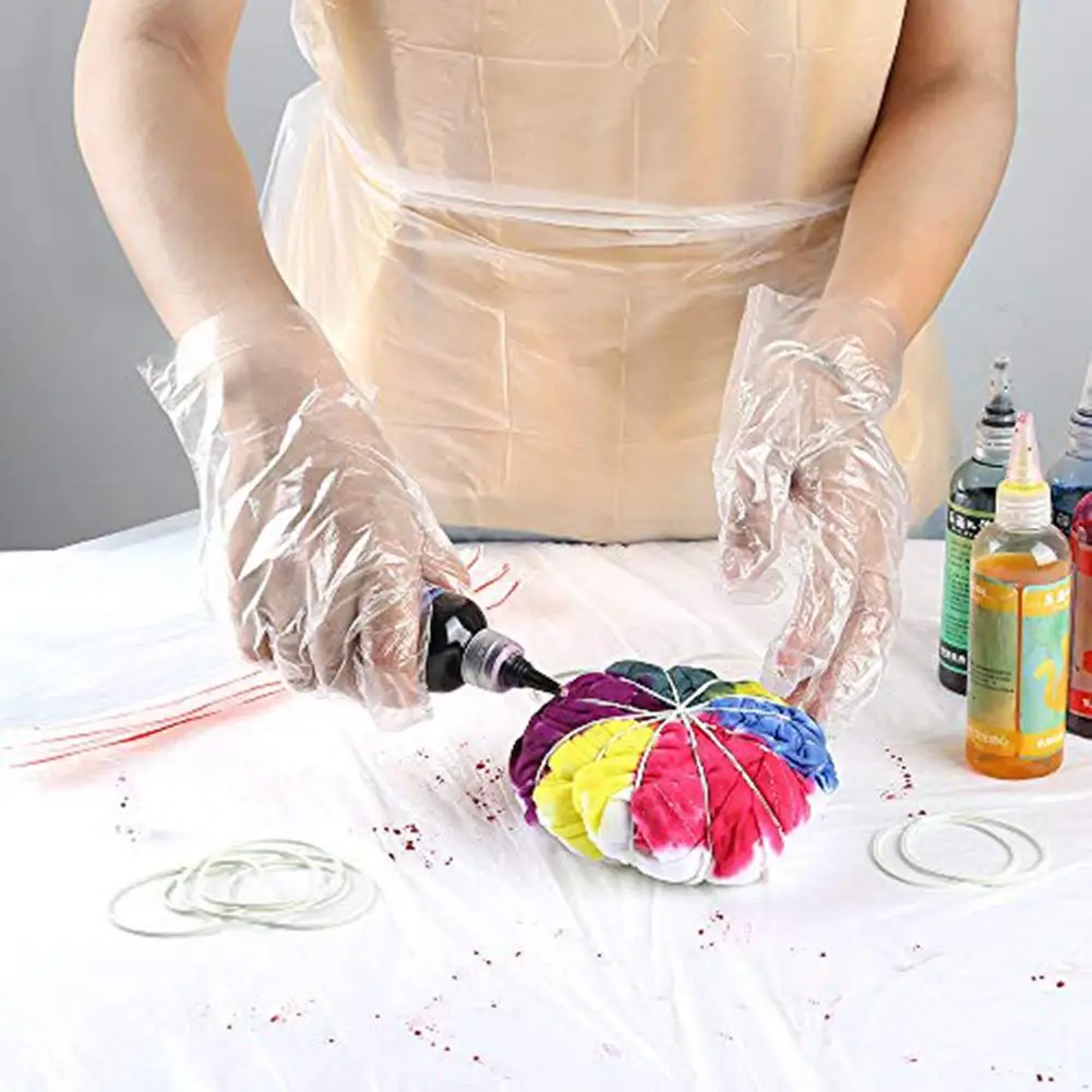 131 шт. галстук краситель DIY Набор безопасная футболка ткань инструменты для